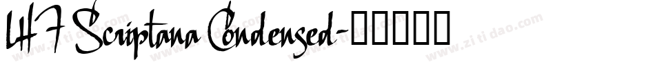 LHF Scriptana Condensed字体转换